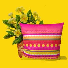 Image of cushion covers 18 x 18 colourful summer mandala garden sofa bed pillowcase