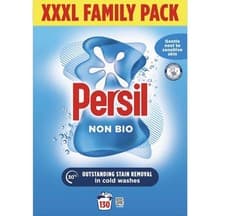 Image of Persil Non Bio Washing Powder XXXL Family Pack 100% recyclable 130 Wash 6.5 kg