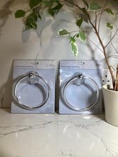 Image of Croydex Westminster Chrome Plated Towel Ring, set of 2