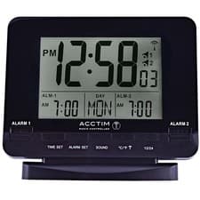 Image of Acctim Delaware Digital Alarm Clock Radio Controlled Dual Couples Alarm