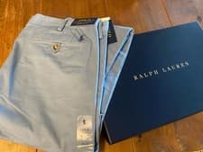 Image of Polo Ralph Lauren Stretch Slim Fit Bedford Trouser Chino Pant Blue 38W 32L £159