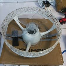Image of 15.7inch Large LED Ceiling Fan with Lighting LED Light Adjustable Wind + Remote