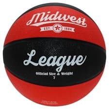Image of Midwest League Basketball-Black/Red--Size 7