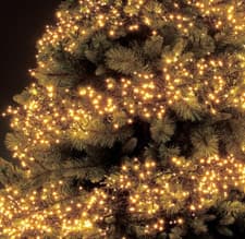 Image of The Christmas Workshop 71760 720 Warm White LED Chaser Cluster Christmas Lights