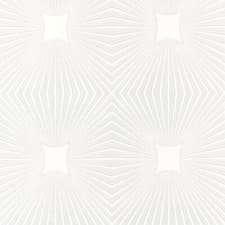 Image of White Paintable Blown Vinyl Wallpaper Geometric Traditional Textured Embossed