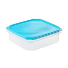 Image of Food Container 1.3L Blue Pressure Lid BPA Free Microwave Freezer Safe 18.5cm