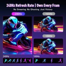 Image of Share Amzfast 34" 240Hz Curved Ultrawide Monitor UWQHD 3440×1440