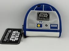 Image of New Loungefly Star Wars R2-D2 Coin Purse Zip Wallet Retired NWT