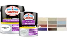Image of Sandtex 10 Year Exterior Satin Wood Paint Multi Surface All Colour 750ml/2.5ltr