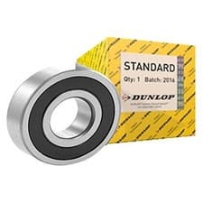 Image of HIGH QUALITY DUNLOP 6300 - 6315 2RS RUBBER SEALED BALL BEARINGS - SELECT SIZE
