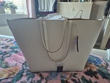 Image of RADLEY OFF WHITE LARGE LEATHER TOTE BNWT