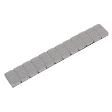 Image of Wheel Weight 5g Adhesive Zinc Plated Steel Plastic Coated Strip of 12 Pack of 10