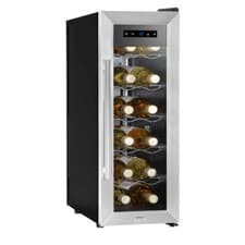 Image of Wine Cooler Drinks Fridge, 12 Bottle, Touch Controls, Stainless, Baridi DH74 B