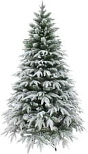 Image of 5FT Christmas Tree 567 Tip Lapland Fir Snow Covered X-Mass 1.5M with Metal Stand