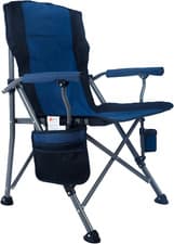 Image of Folding Chair, Camping Chairs, Padded  Heavy Duty Structure, 135 kg blue