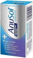 Image of Anusol Suppositories Haemorrhoids Piles Treatment 4 Way Action Soothes Itching