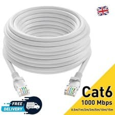 Image of Ethernet Cable Internet Cat6 Network RJ45 Network LAN 1000Mbps Internet lot 0.5M