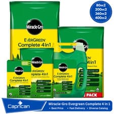 Image of Miracle-Gro Evergreen Complete 4 in 1 Lawn Care 80m2, 200m2, 360m2 or 400m2 Pack