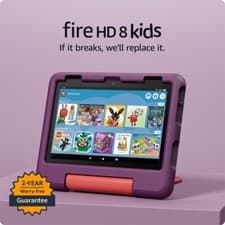 Image of Amazon Fire HD 8 Kids tablet (newest gen), ages 3–7 | 3 GB memory- Grape !!