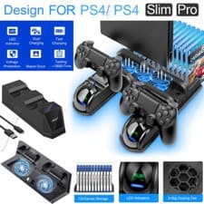 Image of For PS4 Dual Game Controller Charger Dock Station Stand Playstation 4 Slim/Pro