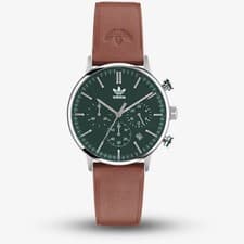 Image of Adidas Unisex Code One Chronograph Green & Brown Watch AOSY225312I