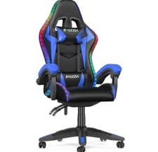 Image of Gaming Chair with LED Gaming Chair Gamer Chairs RGB Light Lighting Computer Work