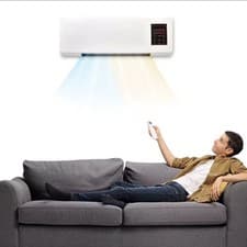 Image of Electric Air Curtain Heater with Fan Wall Mounted for Home