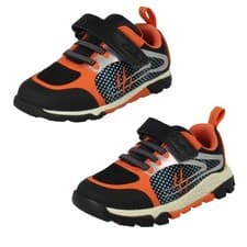 Image of Boys Clarks Dino Detail Casual Trainers With Heavy Tread Soles 'Steggy2 Fly'