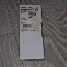Image of Brass Ball Bearing Hinges 102x76mm 2pk Smith & Locke Grade 13 Fire Rated