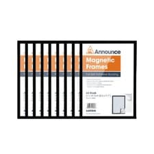 Image of Announce Magnetic Frame A4 Black (Pack of 10) AA01848