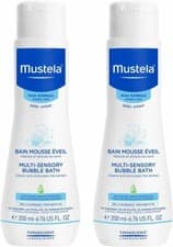 Image of 2 x Mustela Multi-Sensory Bubble Bath 200g for Baby and Child's Delicate Skin