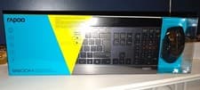 Image of RAPOO 9900M Premium Metal Wireless Keyboard and Mouse Combo Ultra Slim Bluetooth