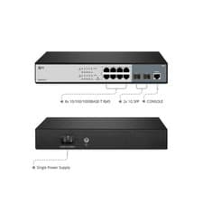 Image of S3260-8T2FP, 8-Port Gigabit Ethernet L2+ PoE+ Switch, 8 x PoE+ Ports @240W