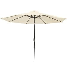 Image of 2.7M Round Garden Parasol Patio Sun Shade Canopy Aluminium Umbrella Crank Tilt
