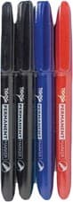 Image of 4x BULLET TIP Permanent Markers Pack Set Assorted Multi Colour Pens School Pen