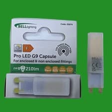 Image of 2W (=25W) BELL Dimmable LED Pro G9 Capsule 2700K Warm White Light Bulb