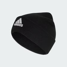 Image of adidas Logo Beanie Winter Hat Black One Size RRP £23.00
