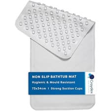 Image of Croydex Rubagrip Bath Mat Non Slip Anti Mould Natural Rubber Easy Clean Medium