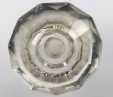 Image of cupboard wardrobe drawer pulls door knobs small cut glass 35 mm many colours