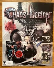 Image of 🔥 Chaos Legion PlayStation 2 PS2 Vintage Video Game PROMO Poster RARE!! 🔥