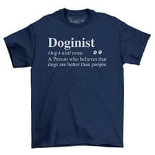 Image of Doginist Definition T-Shirt, Funny Dog Lover Tee, Gift for Dog Owners Unisex