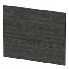 Image of Modern Bathroom Square Shower Bath MFC End Panel - Charcoal Black 680mm