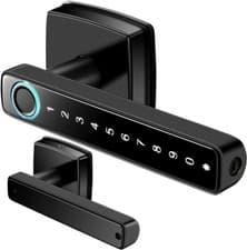 Image of Smart Door Lock, Fingerprint Door Lock, Smart Lever Door Lock with Bluetooth APP