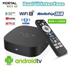 Image of Android 16.0 TV Box Media Player 8GB RAM 128GB 8K 4K Dual WiFi UK Stock
