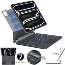 Image of Magic Keyboard For iPad Pro 11" M5 2025/M4 2024 Floating Magnetic BackLight LCD