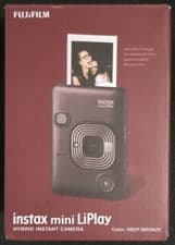 Image of Fujifilm Instax Mini LiPlay Hybrid Instant Camera Bronze 2.7 LCD Built-in-flash
