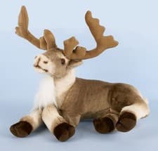 Image of 40cm Sitting Fabric Plush Reindeer Christmas Decoration / Ornament