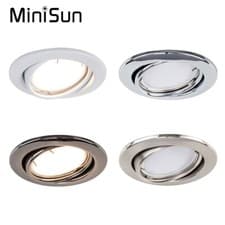 Image of 10 x Recessed Fire Rated Ceiling Downlights LED GU10 Spotlights Downlighters