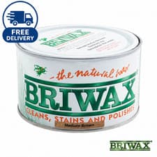 Image of Briwax Original Natural Wax Polish Wood Furniture Cleans Stain 400g medium brown