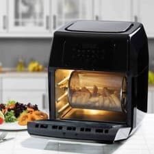 Image of Daewoo SDA1551GE 1800W 12L Rotisserie Air Fryer Oven - Black